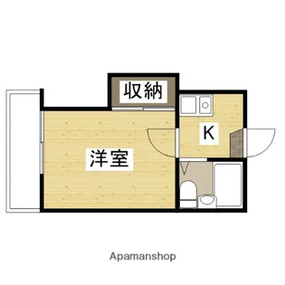 プレール鹿田本町【203号室】の間取り