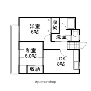 岡山健康学院ビル【403号室】の間取り