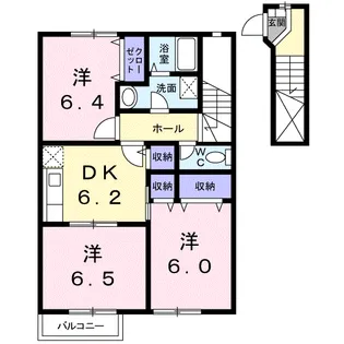 ビルゴA【2階】の間取り