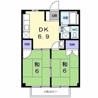 グリーンハイツ【1階】の間取り