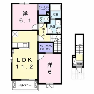 アルモニー・ウメカ【2階】の間取り