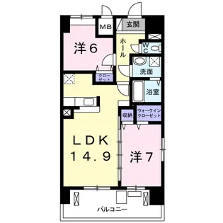 ケイマイティ【8階】の間取り