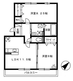 シャン・ヴィラージュ【3階】の間取り