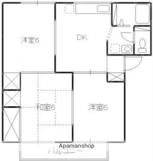 リュミエル洲崎 B棟【2階】の間取り