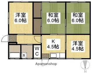岡山県岡山市南区浦安本町【一戸建】の間取り