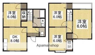 岡山県倉敷市白楽町【一戸建】の間取り