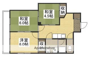 シティーコーポ東古松【502号室】の間取り