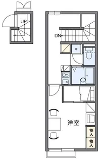 レオパレスクレールアヴェニール【2階】の間取り