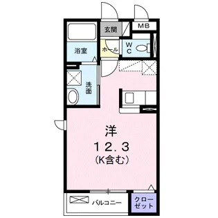 カーサ サッジオ【2階】の間取り