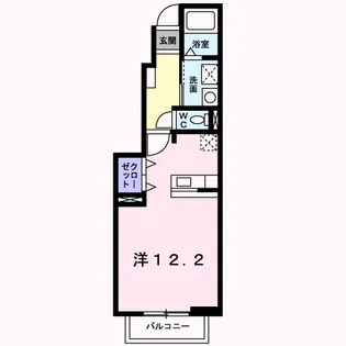 セレッソ【102号室】の間取り