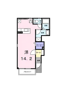 OAZO B棟【101号室】の間取り