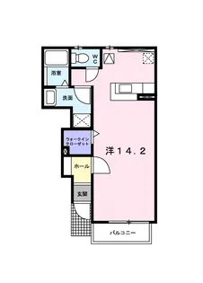 OAZO B棟【102号室】の間取り