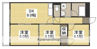 カウル十日市【1007号室】の間取り