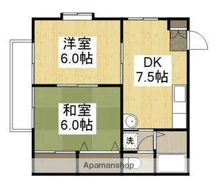 コーポマム B棟【2階】の間取り