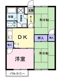 サンヒルズ横井上【1階】の間取り