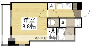 月光 岡山市役所前【2階】の間取り