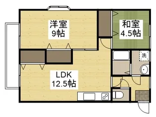 マンションルーブランB棟【2階】の間取り