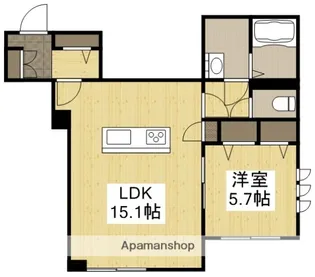 ヴェントフェリーチェ A棟【1階】の間取り