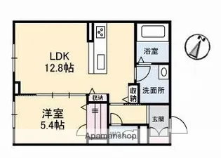 クラレッド マーレ【1階】の間取り