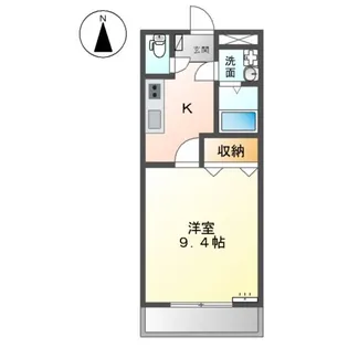 サンコート窪津【2階】の間取り