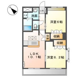 PALAZZO DEL SOLE【1階】の間取り