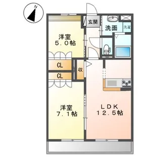 ノーブル ピュア【1階】の間取り