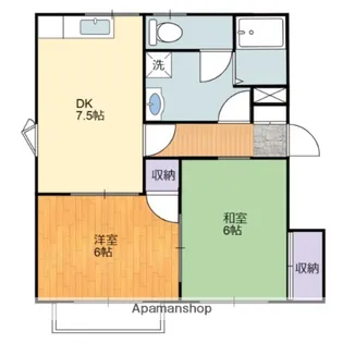 メゾン・エスプラネード(6・7号室棟)【207号室】の間取り