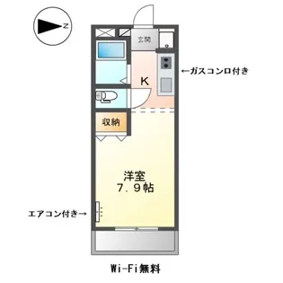 キャンベルハイム【1階】の間取り