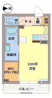 アドラシオン津島【2階】の間取り