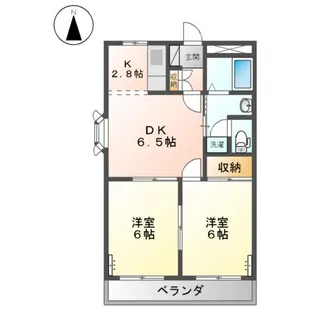 サンライズ1番館【0305号室】の間取り