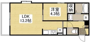アリビオ富田【3階】の間取り