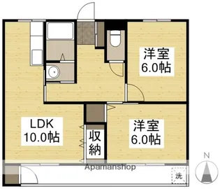 ラ・ルーチェ芳泉【3D号室】の間取り