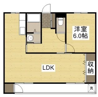 ラ・ルーチェ芳泉【1A号室】の間取り
