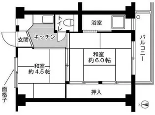 ビレッジハウス福富3号棟【0208号室】の間取り