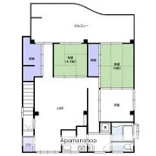 大島テナント【2階東号室】の間取り