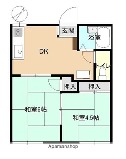 コーポひろえ【103号室】の間取り