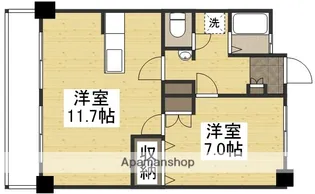 メゾンコンフォート【1階】の間取り