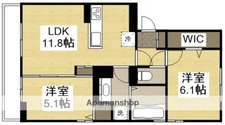 フラワーシティ【201号室】の間取り