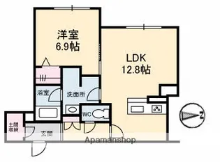 マグノリア カリーノ【1階】の間取り