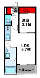REGALEST門田屋敷【1階】の間取り