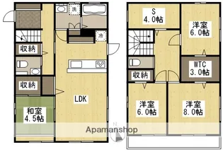 岡山県倉敷市羽島【一戸建】の間取り