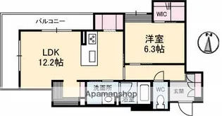 ベレオガーデンズ北方【2階】の間取り