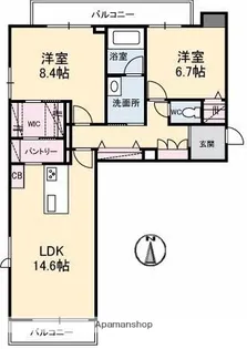 スカイM・A【3階】の間取り