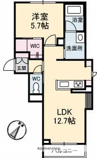 LUANA【2階】の間取り