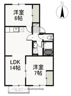 プレベルジュ B【2階】の間取り