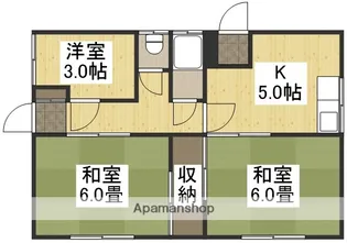 岡山県岡山市東区藤井【一戸建】の間取り