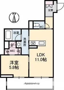シャーメゾンプライム【2階】の間取り