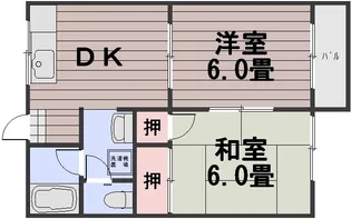 ヴィラ高島【2階】の間取り
