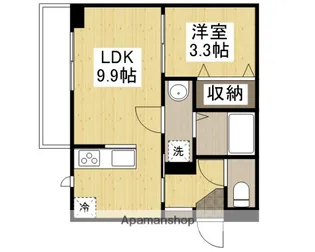 フォルティス四十瀬【1階】の間取り