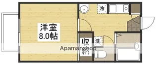 ヴィレッジKII【1階】の間取り